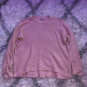 American Eagle size medium pink crew neck sweater
